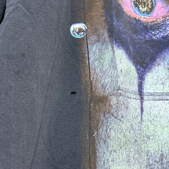 Vintage 1998 Inside Alice Cooper Nightmare Inc T-Shirt Black‎ Thrashed 23.5 x 29 - Picture 3 of 11